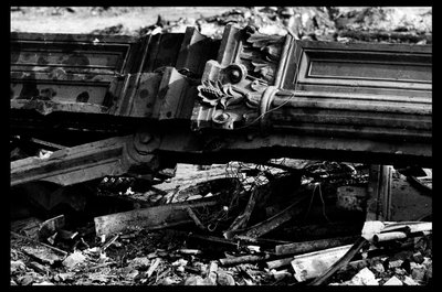 1971年8月、パリの中央市場の解体（モノクロ写真 作： Victor Baltard