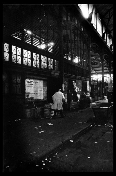 1971年8月、取り壊し直前のパリのホール（モノクロ写真 作： Victor Baltard