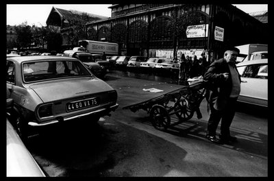 1971年8月、取り壊し直前のパリのホール（モノクロ写真 作： Victor Baltard