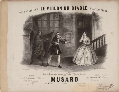 Le Violon du Diable のカドリーユ、Cesare Pugni 作。 1849年。 作： Victor Coindre