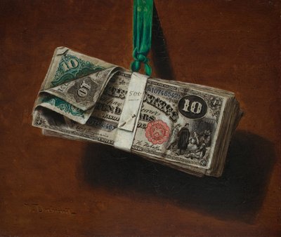 テイクワン、スプリンター用の財布、1886年頃（キャンバスに油彩） 作： Victor Dubreuil