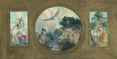 パリ市立美術館のスケッチ：花。ランブロワジーレ・フルーツ、1892年から1893年の間（キャンバスに油彩） 作： Victor Emile Prouve
