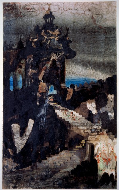 Les Orientales ヴィクトル・ユーゴー（1802-1885）のペン、グワッシュ、水彩画を描く 1855-1856年。パリ、B.N. 作： Victor Hugo
