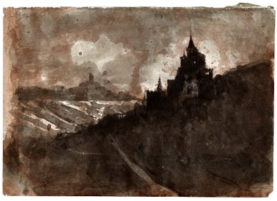 ライン渓谷、1850年頃 作： Victor Hugo