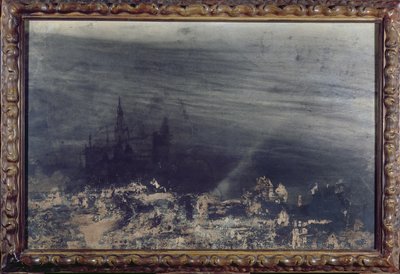 デッド・シティー（インク、紙の上で洗う） 作： Victor Hugo