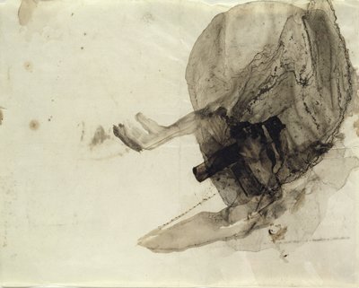 無題、1853-5年頃（紙にインク洗い） 作： Victor Hugo