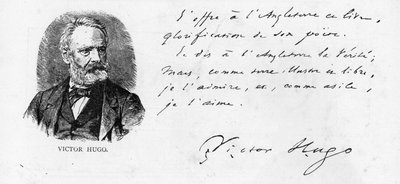 ヴィクトル・ユーゴーのシェイクスピアに関する本のイギリスへの献身、1864年 作： Victor Hugo