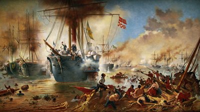 リアクエロの海戦 作： Victor Meirelles de Lima