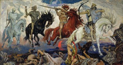黙示録の四騎士 作： Victor Mikhailovich Vasnetsov