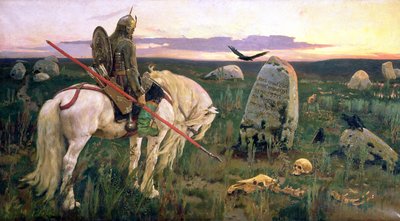 岐路に立つ騎士、1882 作： Victor Mikhailovich Vasnetsov