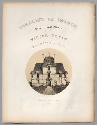 聖マンビエウカルバドス城の扉、1860年。 作： Victor Petit