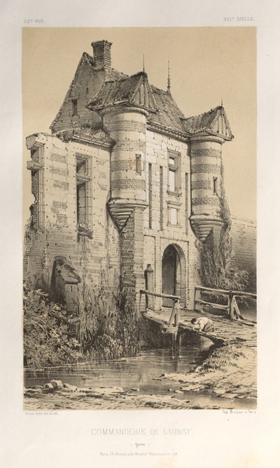 ... Pl 23、Commanderie De Launay Yonne、1860年発行。 作： Victor Petit