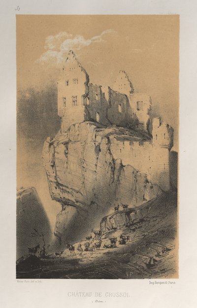 ... Pl 30、シャトードクルソルドローム、1860年。 作： Victor Petit