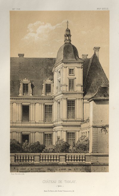 ... Pl 33、シャトードゥタンレイヨンヌ、1860年。 作： Victor Petit