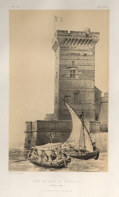 ... Pl 34、トゥールデュポルトドマルセイユブーシュデュローヌ、1860年。 作： Victor Petit