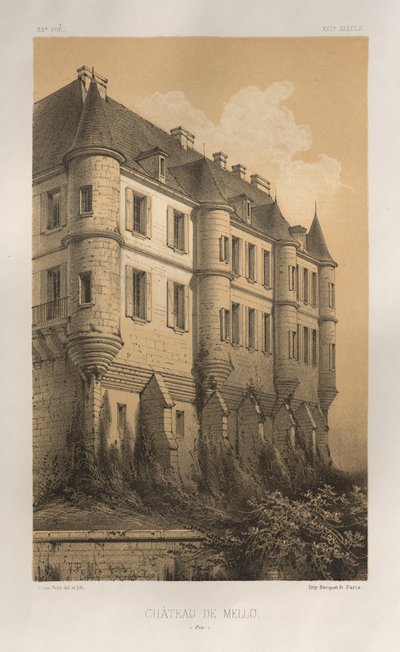 ... Pl 35、シャトードメロオワーズ、1860年。 作： Victor Petit