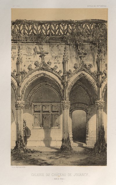 ... Pl 41、ギャレリーデュシャトードジュアンシーソーヌエロワール、1860。 作： Victor Petit