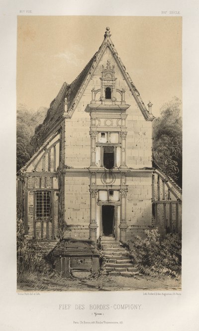 ... Pl 81、FIEf Des Bordes-Compigny Yonne、1860年。 作： Victor Petit