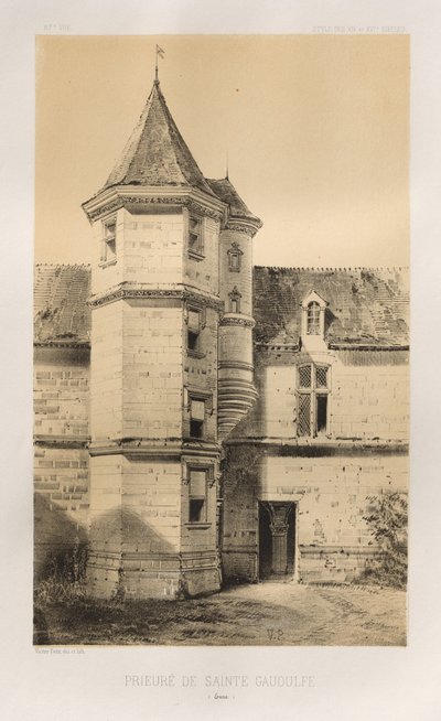 ... Pl 87、サントガドゥルフウール修道院、1860年。 作： Victor Petit