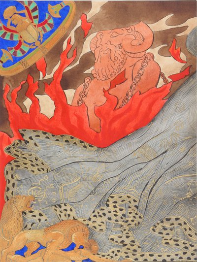 ギュスターヴ・フローベールによるサランボの挿絵、1893年。 作： Victor Prouvé