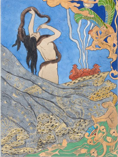 ギュスターヴ・フローベールによるサランボの挿絵、1893年。 作： Victor Prouvé