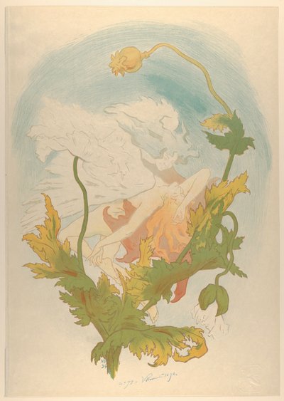 アヘン、1894年。 作： Victor Prouvé