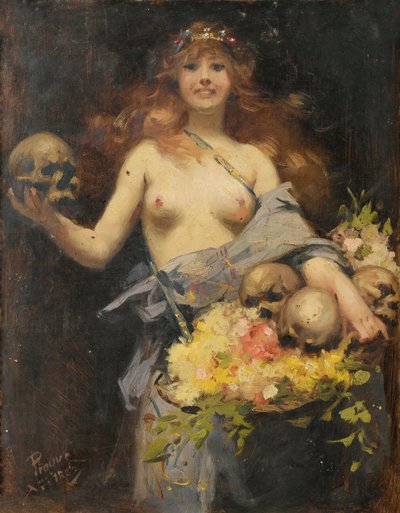 花売り、1882年。 作： Victor Prouvé