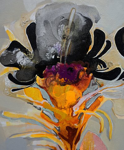 ドラマチックな抽象的な花柄 作： Victor Tkachenko