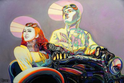活気あふれるバイク旅 作： Victor Tkachenko