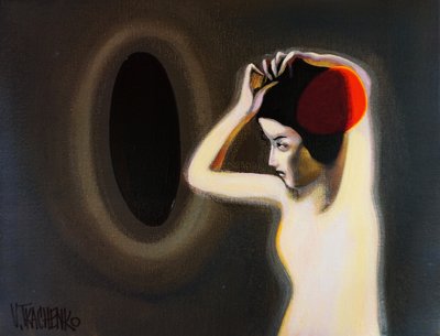 女と闇の鏡 作： Victor Tkachenko