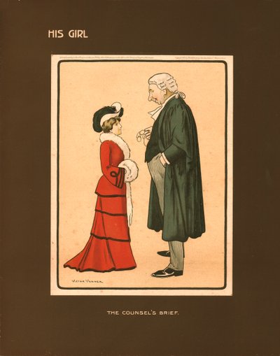 彼の女の子、弁護士のブリーフ。 作： Victor Venner