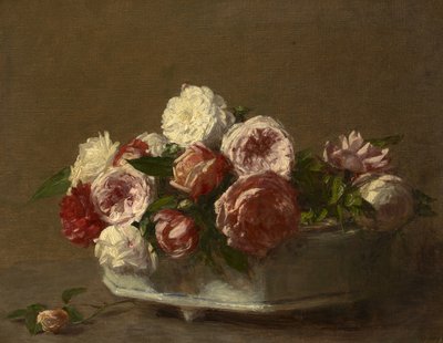 磁器プランターのバラ、1875年頃〜1900年頃 作： Victoria Dubourg