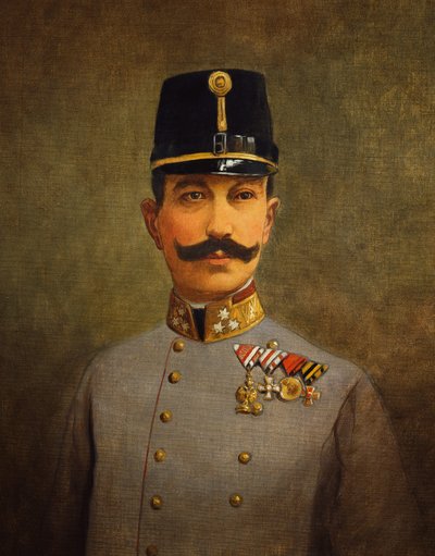 Kenraali Eduard von Bohm-Ermolli, n. 1916 (öljy kankaalle) 作： Vienna Nedomansky Studio