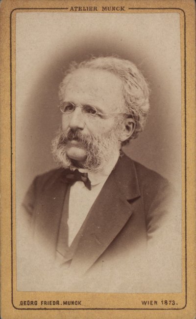 作曲家アウグスト・ヴィルヘルム・アンブロスの肖像 1816-1876, 1773. 作： Vienna . Photo studio Georg Friedrich