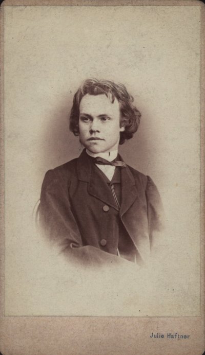 作曲家アントン・ルビンスタインの肖像 1829-1894. 作： Vienna . Photo studio Julie Haftner
