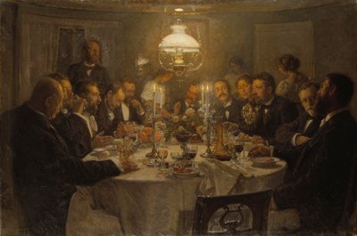 アーティストが集う、1903 作： Viggo Johansen