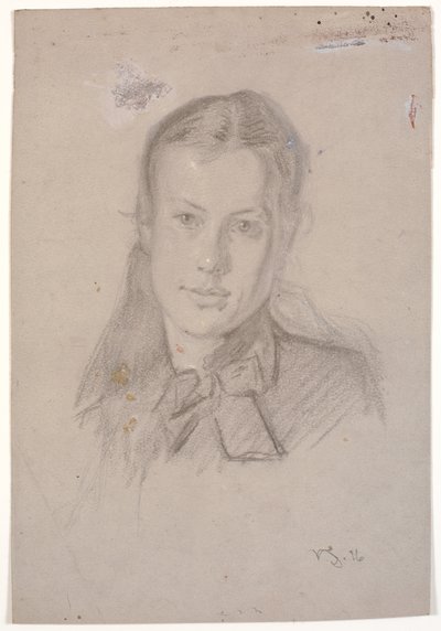 マーサ・モラーの肖像 (m. ヴィゴ・ヨハンセン 1880) 作： Viggo Johansen