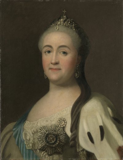 皇后キャサリン2世の肖像1729-1796。 作： Vigilius Erichsen