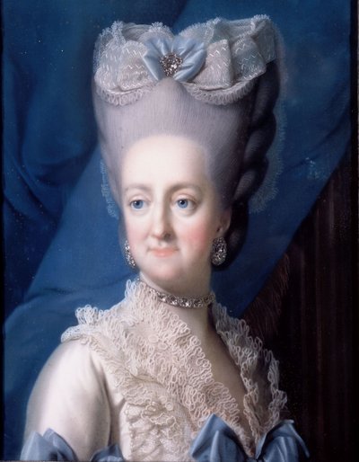 デンマーク語：ユリアーヌ・マリー王妃の肖像 作： Vigilius Eriksen