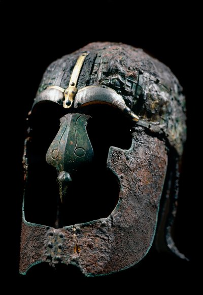 ヴァイキング以前の美術戦士のヘルメット、6～9世紀 移住の時代 作： Viking Viking
