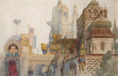 M.グリンカのオペラ「ルスラン」と「リュドミラ」の舞台デザイン 作： Viktor Alexandrovich Hartmann