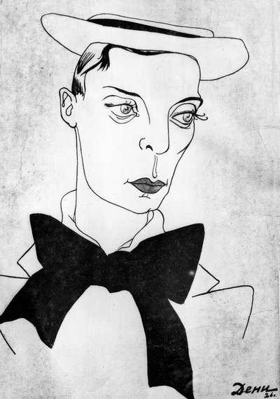 バスターキートンの似顔絵 作： Viktor Deni