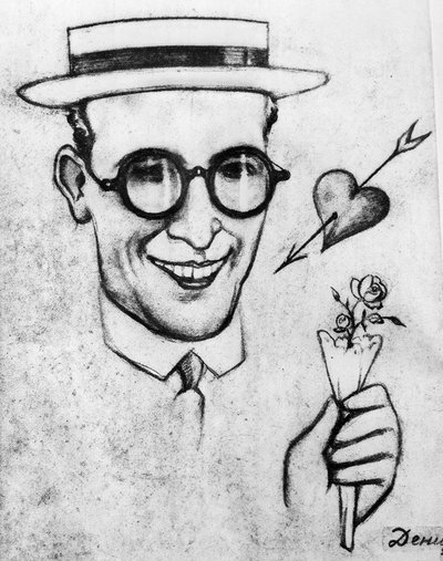 ハロルド・ロイドの風刺画 作： Viktor Deni