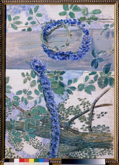 ""Les garlandes de bleuets"" Peinture de Viktor (Victor) Borisov-Musatov (Borisov Musatov) (1870-1905) 1905 State Tretyakov Gallery、モスクワ 作： Viktor Elpidiforovich Borisov Musatov