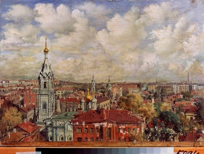 モスクワ (ロシア) - Viktor Jakovlevich Yakovlev (1844-?) による絵画、キャンバスに油彩、ロシア美術 作： Viktor Jakovlevich Yakovlev