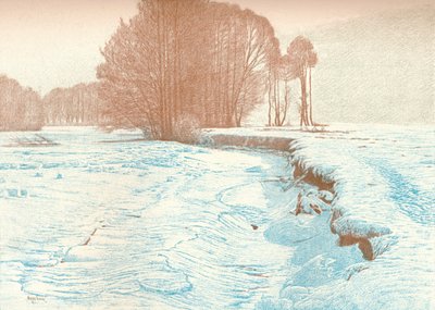 ガラムのほとりの冬、1909 作： Viktor Matirko