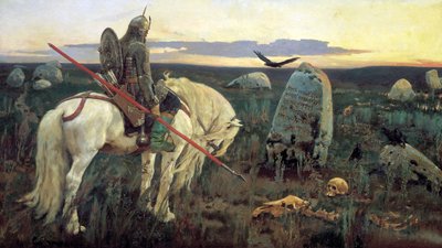 岐路に立つ騎士、1898年。 作： Viktor Mikhaylovich Vasnetsov