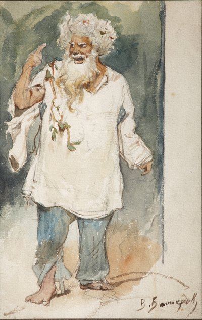 A. DargomyzhskyによるオペラRusalkaの衣装デザイン 作： Viktor Mikhaylovich Vasnetsov