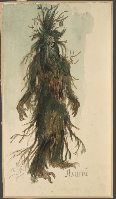 レシー。 N. リムスキー＝コルサコフによるオペラ「雪の乙女」の衣装デザイン、1885 年。 作： Viktor Mikhaylovich Vasnetsov