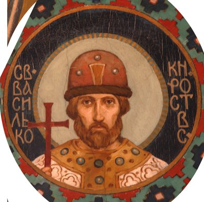 ロストフの聖王子バジルココンスタンティノビッチ、1885-1896年 作： Viktor Mikhaylovich Vasnetsov